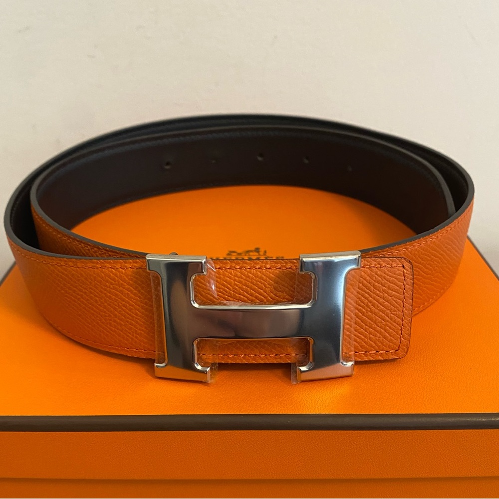 Hermes Classic Reversible H Belt, Brand New